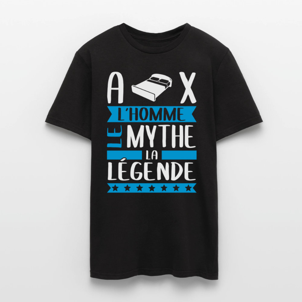 T-shirt homme Alix rébus – L’homme, le mythe, la légende - noir