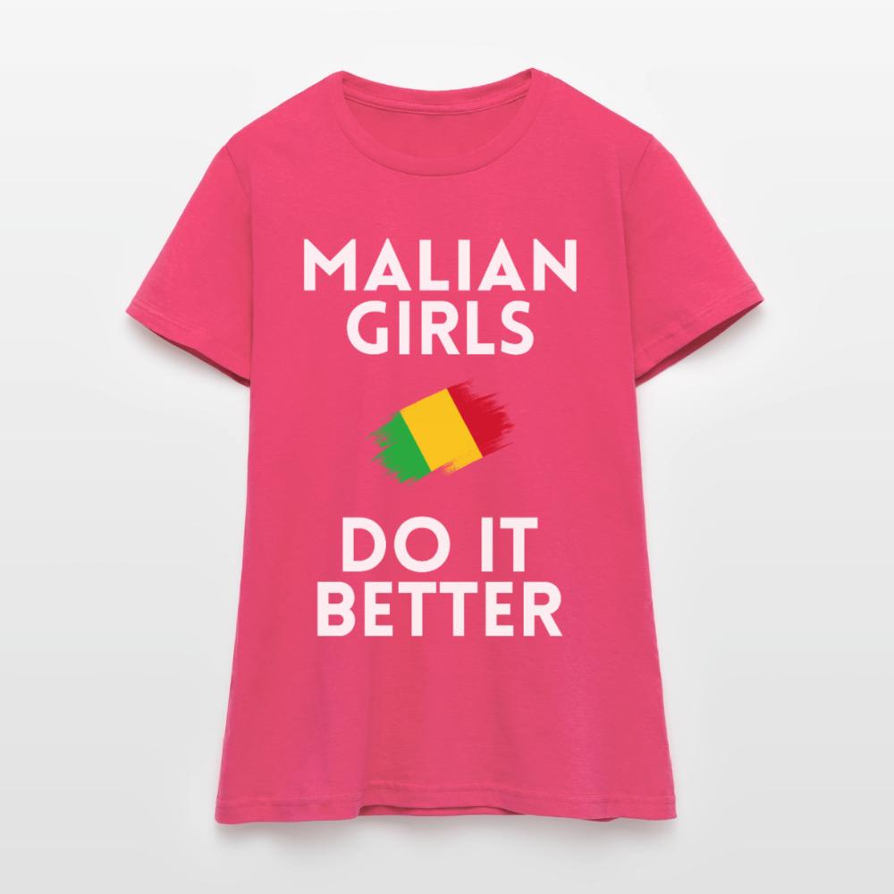 T-shirt femme - Malian Girls Do It Better - rose azalée