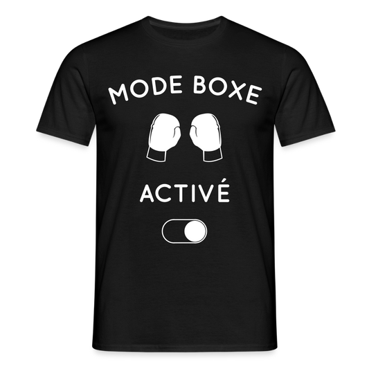 T-shirt Homme - Mode boxe activé - noir