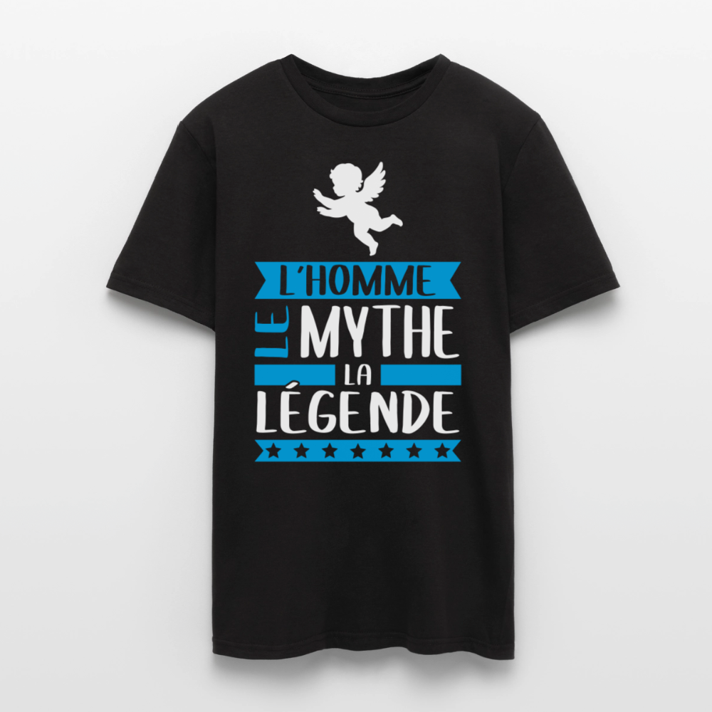 T-shirt homme Ange rébus – L’homme, le mythe, la légende - noir