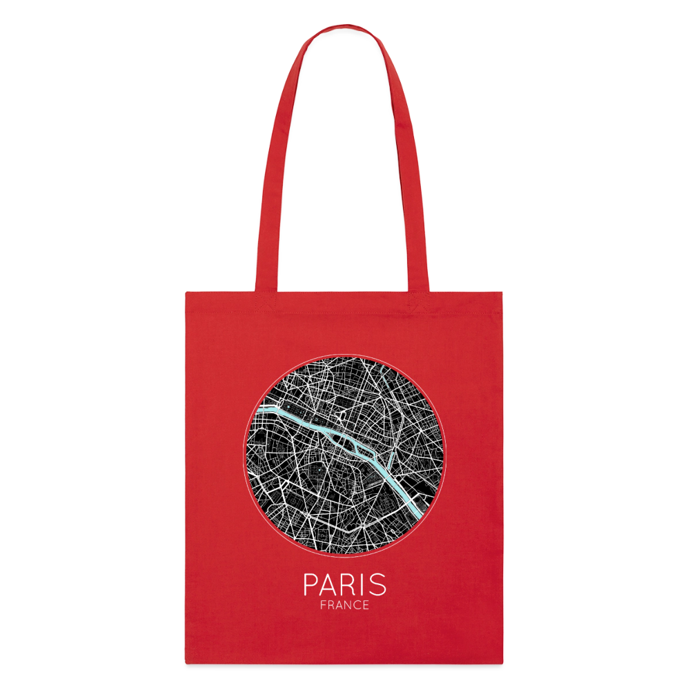 Tote Bag Paris Bio – Plan de Paris - rouge