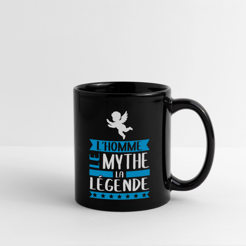 Mug uni Ange rébus – L’homme, le mythe, la légende - noir