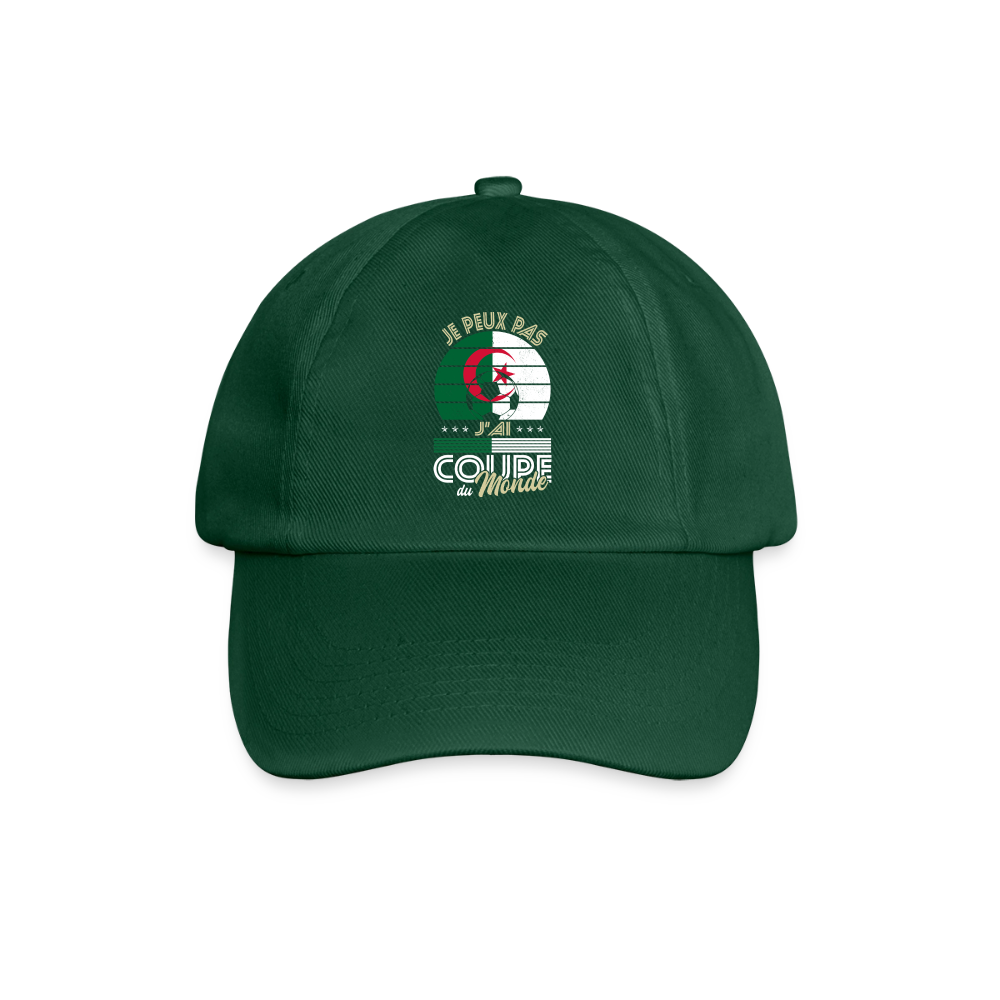Casquette classique - Je peux pas j'ai Coupe du Monde - Algérie - vert bouteille