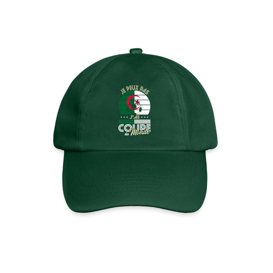 Casquette classique - Je peux pas j'ai Coupe du Monde - Algérie - vert bouteille