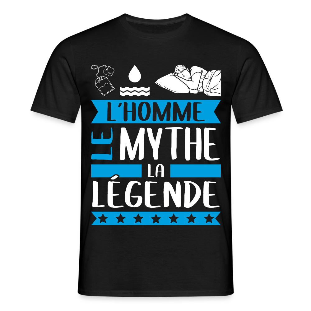 T-shirt homme Théodore rébus – L’homme, le mythe, la légende - noir