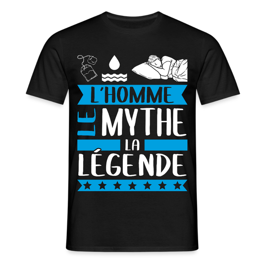 T-shirt homme Théodore rébus – L’homme, le mythe, la légende - noir