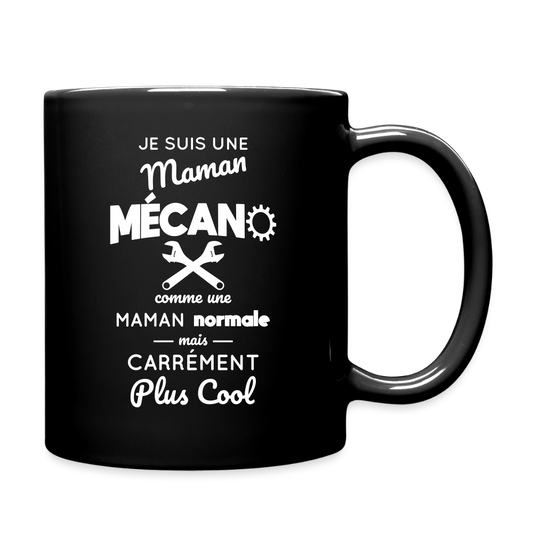 Mug uni - Maman mécano plus cool - noir