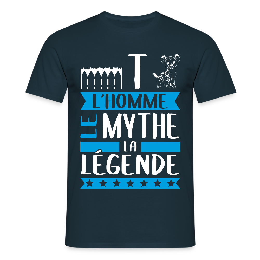 T-shirt homme Etienne rébus – L’homme, le mythe, la légende - marine