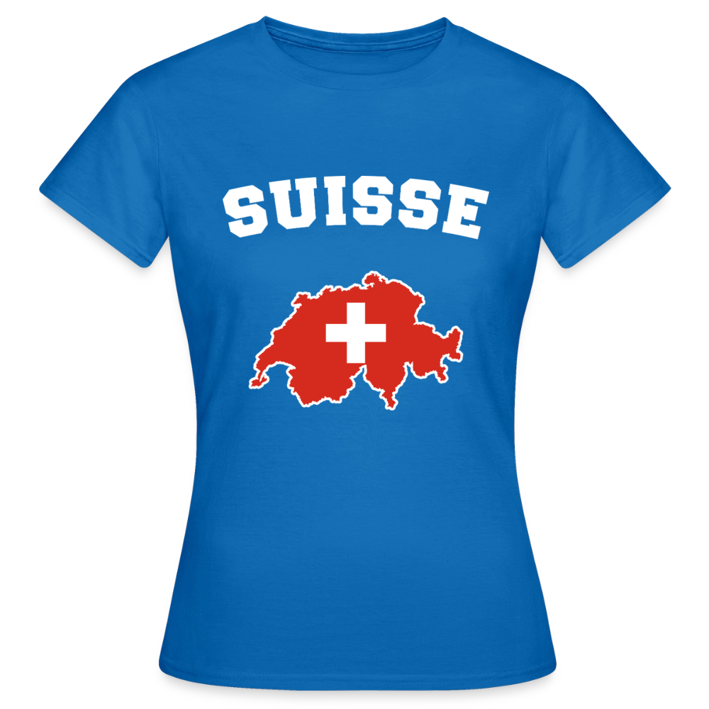 T-shirt Femme - Suisse - bleu royal