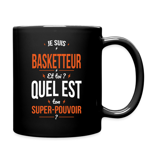 Mug uni - Je suis basketteur - Super-pouvoir - noir