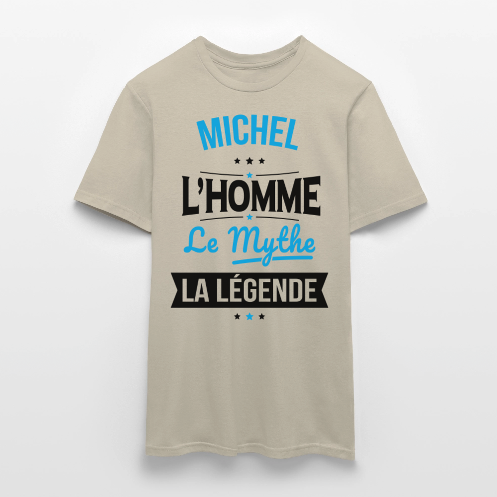 T-shirt Homme - Michel - l'Homme - le Mythe - la Légende - beige sable