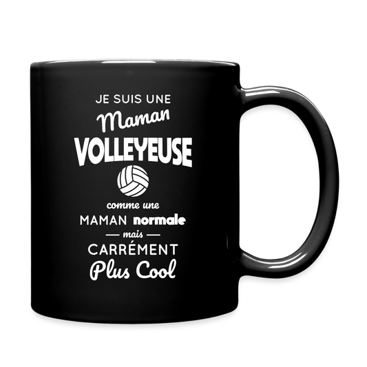 Mug uni - Maman volleyeuse plus cool - noir