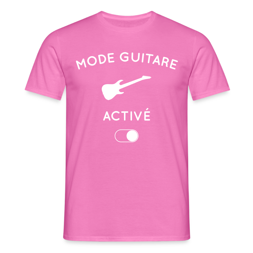 T-shirt Homme - Mode guitare activé - rose