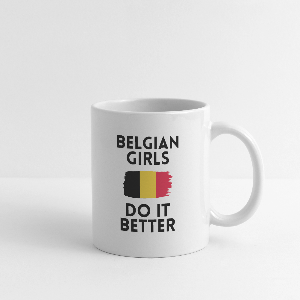 Mug blanc - Belgian Girls Do It Better - blanc