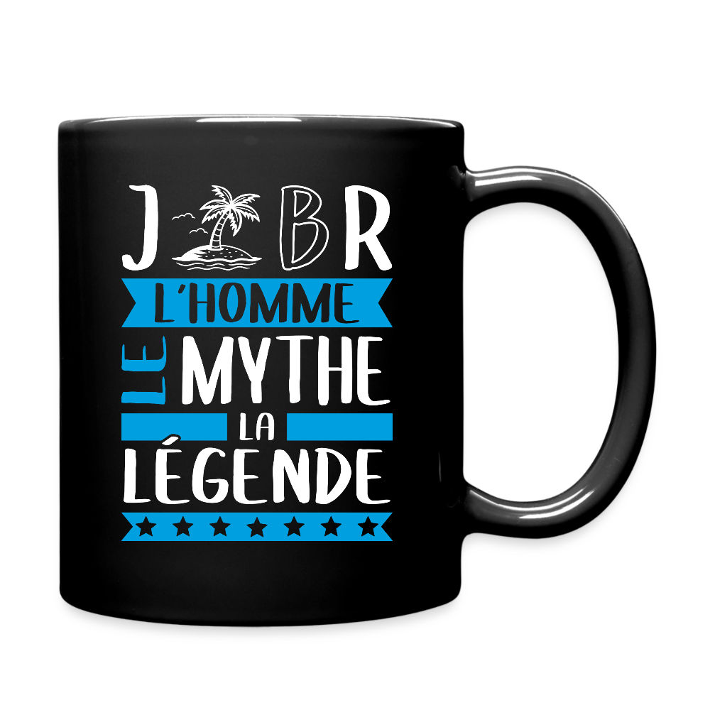 Mug uni Gilbert rébus – L’homme, le mythe, la légende - noir
