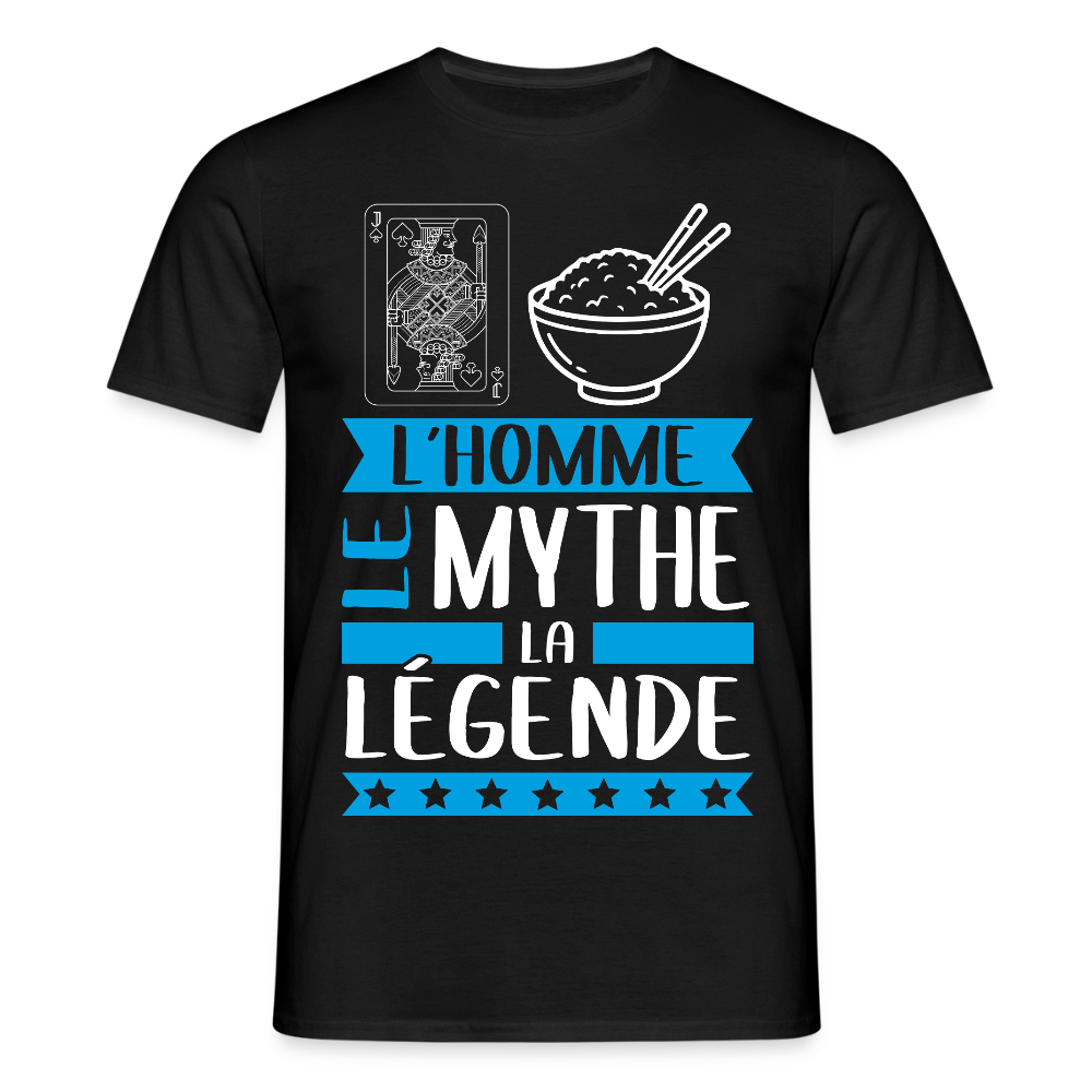 T-shirt homme Valéry rébus – L’homme, le mythe, la légende - noir