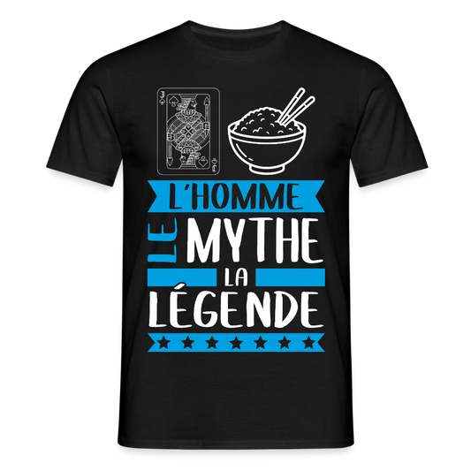 T-shirt homme Valéry rébus – L’homme, le mythe, la légende - noir