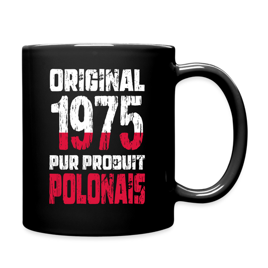 Mug uni - Anniversaire 50 Ans - Original 1975 - Pur produit Polonais - noir