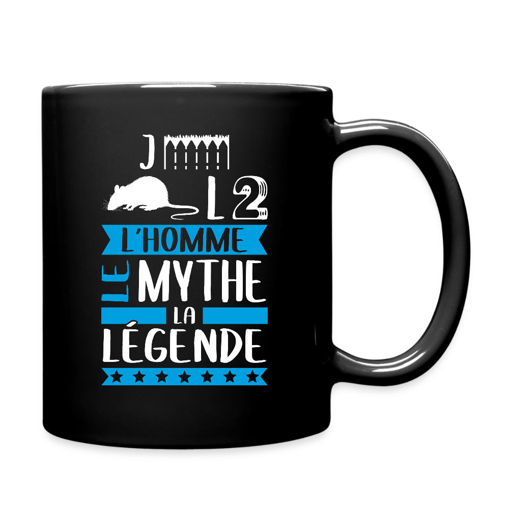 Mug uni Gérald rébus – L’homme, le mythe, la légende - noir