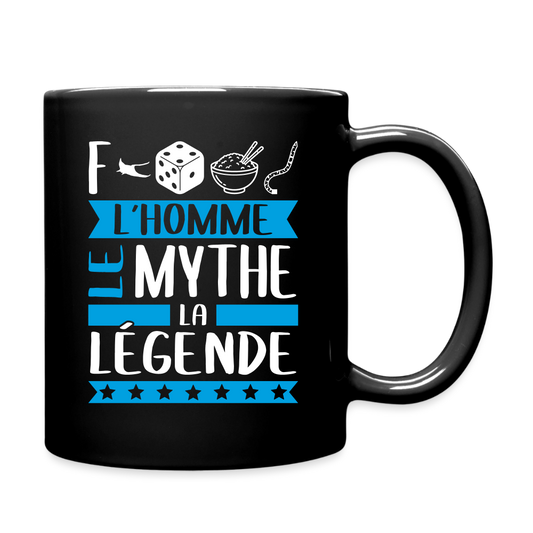 Mug uni Frédéric rébus – L’homme, le mythe, la légende - noir