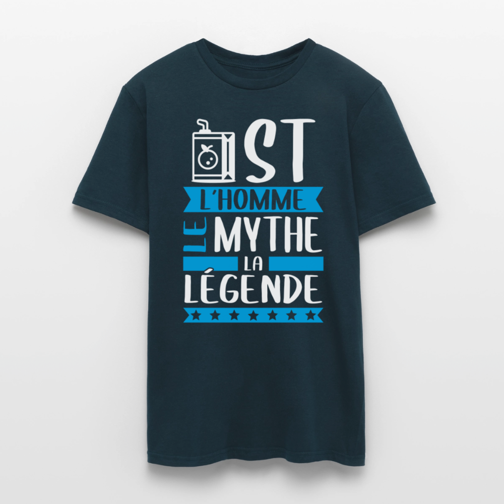 T-shirt homme Juste rébus – L’homme, le mythe, la légende - marine