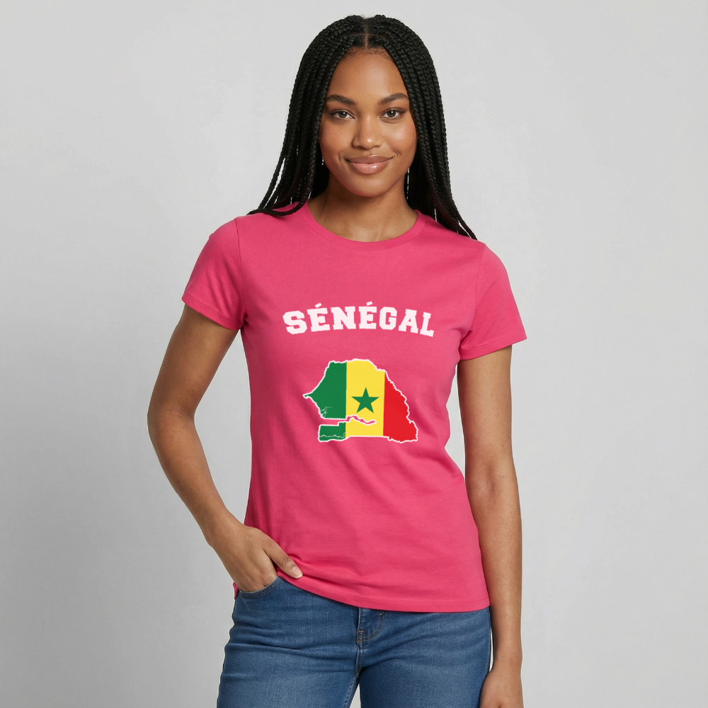 T-shirt Femme - Sénégal - rose azalée