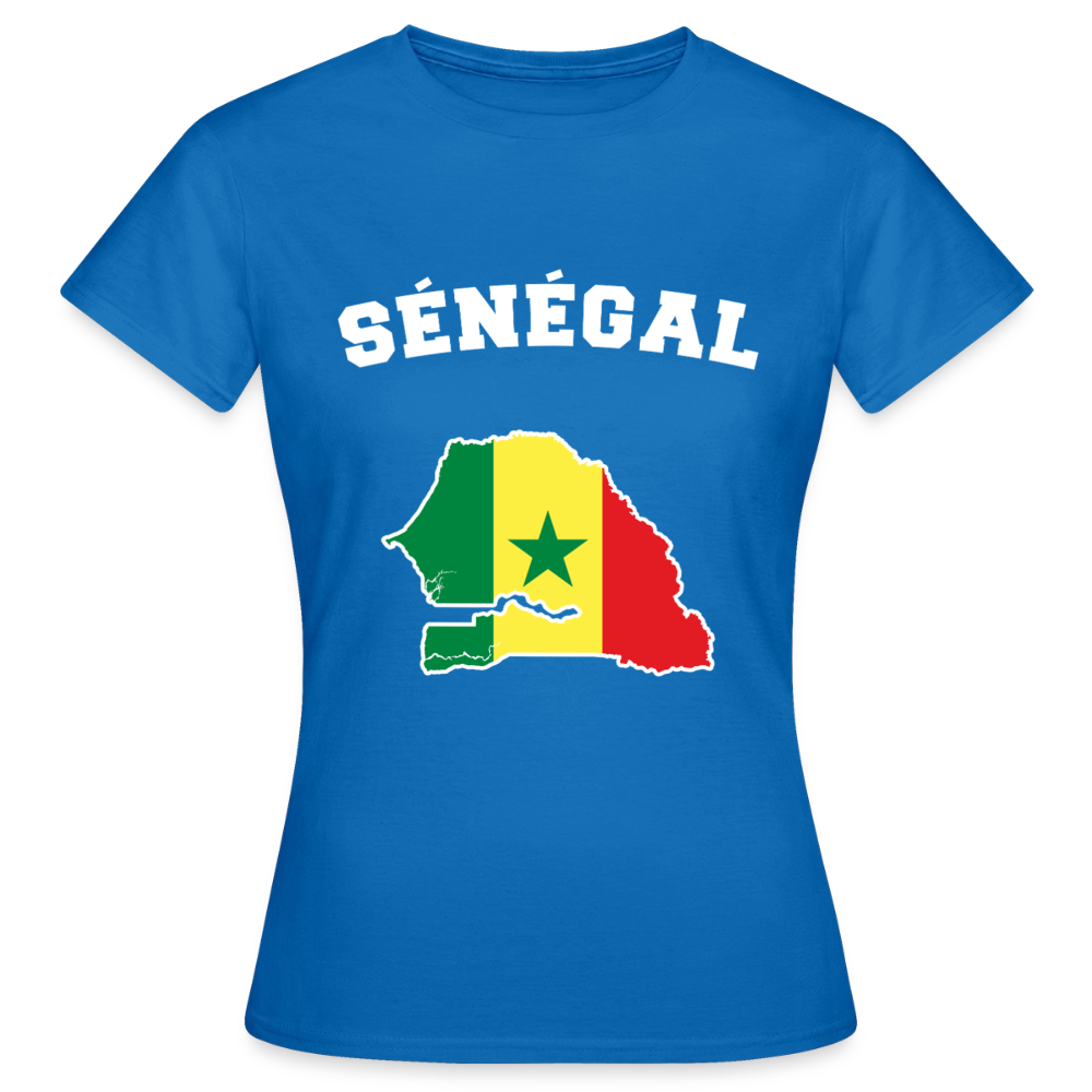 T-shirt Femme - Sénégal - bleu royal