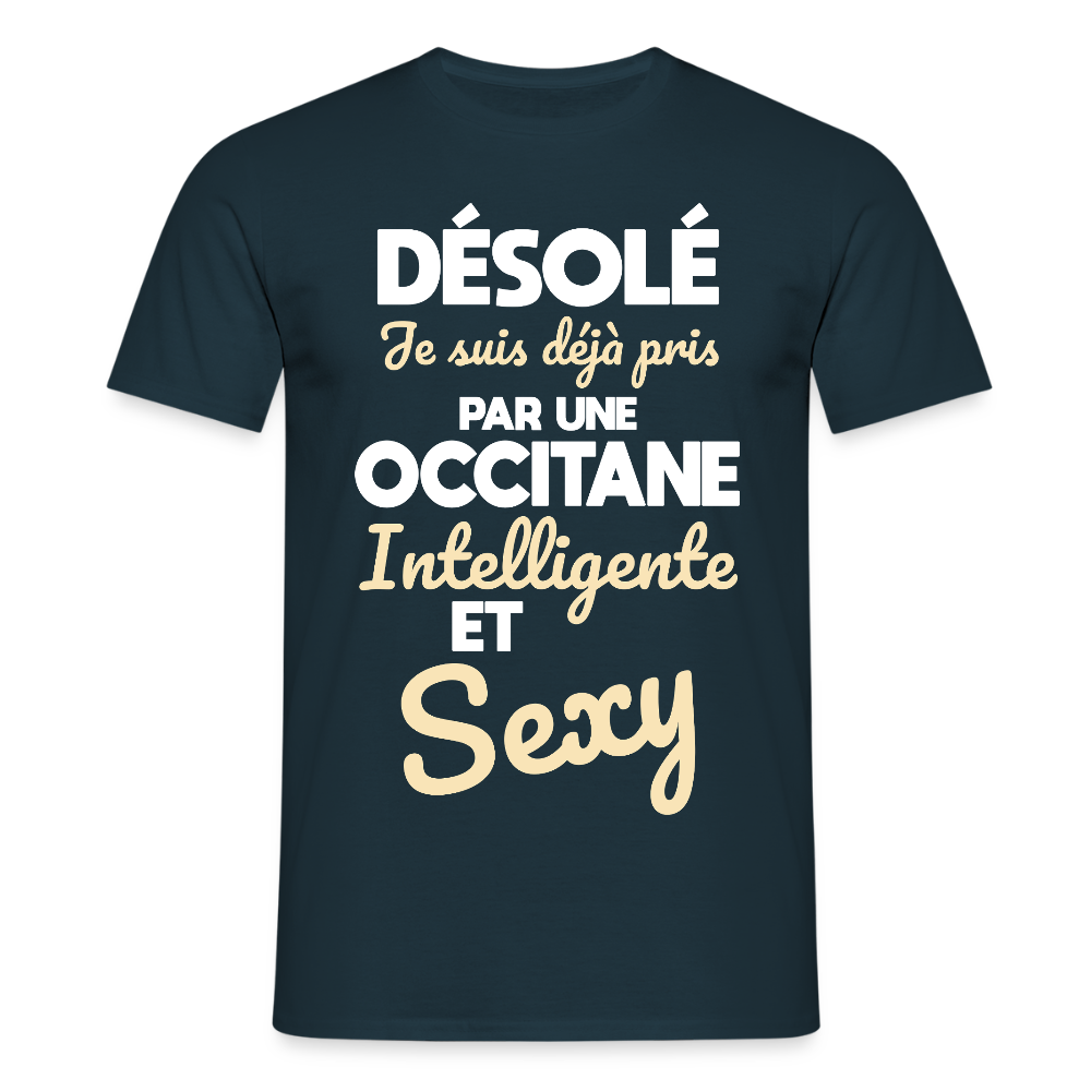 T-shirt Homme -  Je suis déjà pris par une Occitane intelligente et sexy - marine