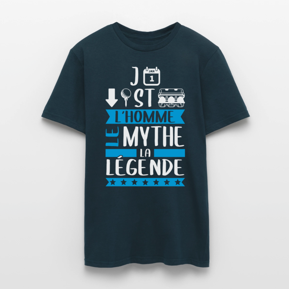 T-shirt homme Jean-Baptiste rébus – L’homme, le mythe, la légende - marine