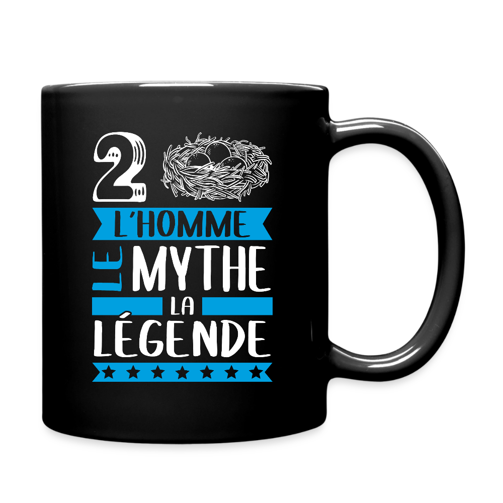 Mug uni Denis rébus – L’homme, le mythe, la légende - noir