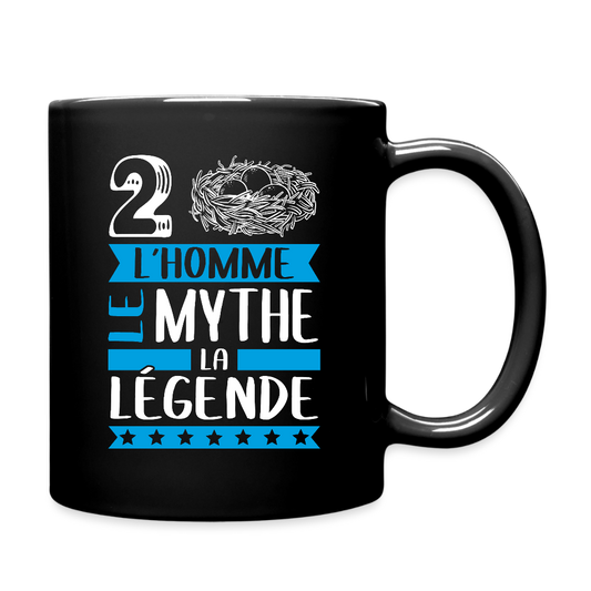 Mug uni Denis rébus – L’homme, le mythe, la légende - noir