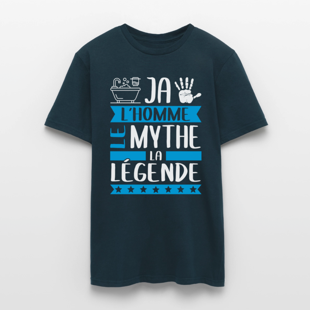 T-shirt homme Benjamin rébus – L’homme, le mythe, la légende - marine
