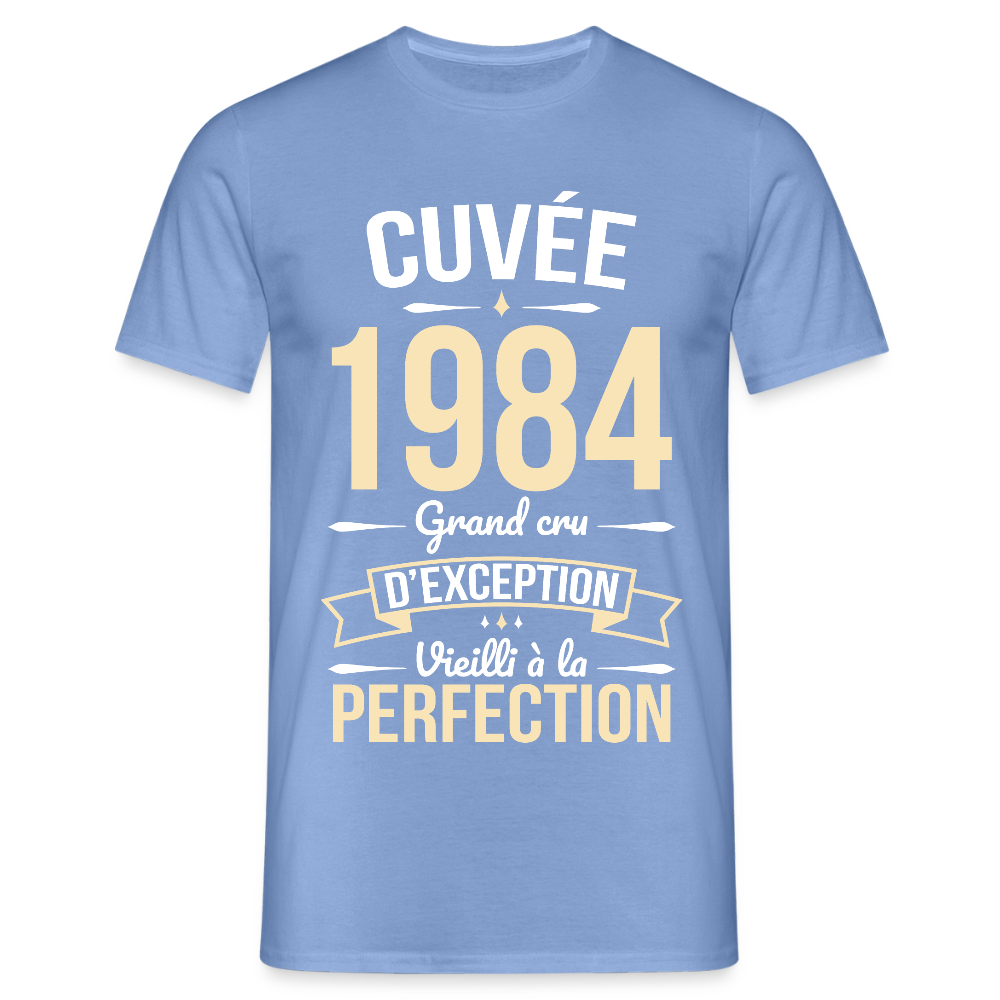 T-shirt Homme - Anniversaire 41 Ans - Cuvée 1984 - carolina blue
