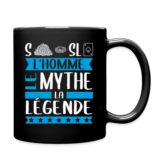 Mug uni Stanislas rébus – L’homme, le mythe, la légende - noir