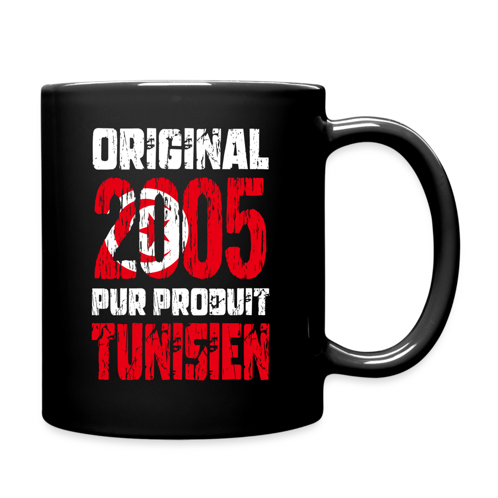 Mug uni - Anniversaire 20 Ans - Original 2005 - Pur produit Tunisien - noir