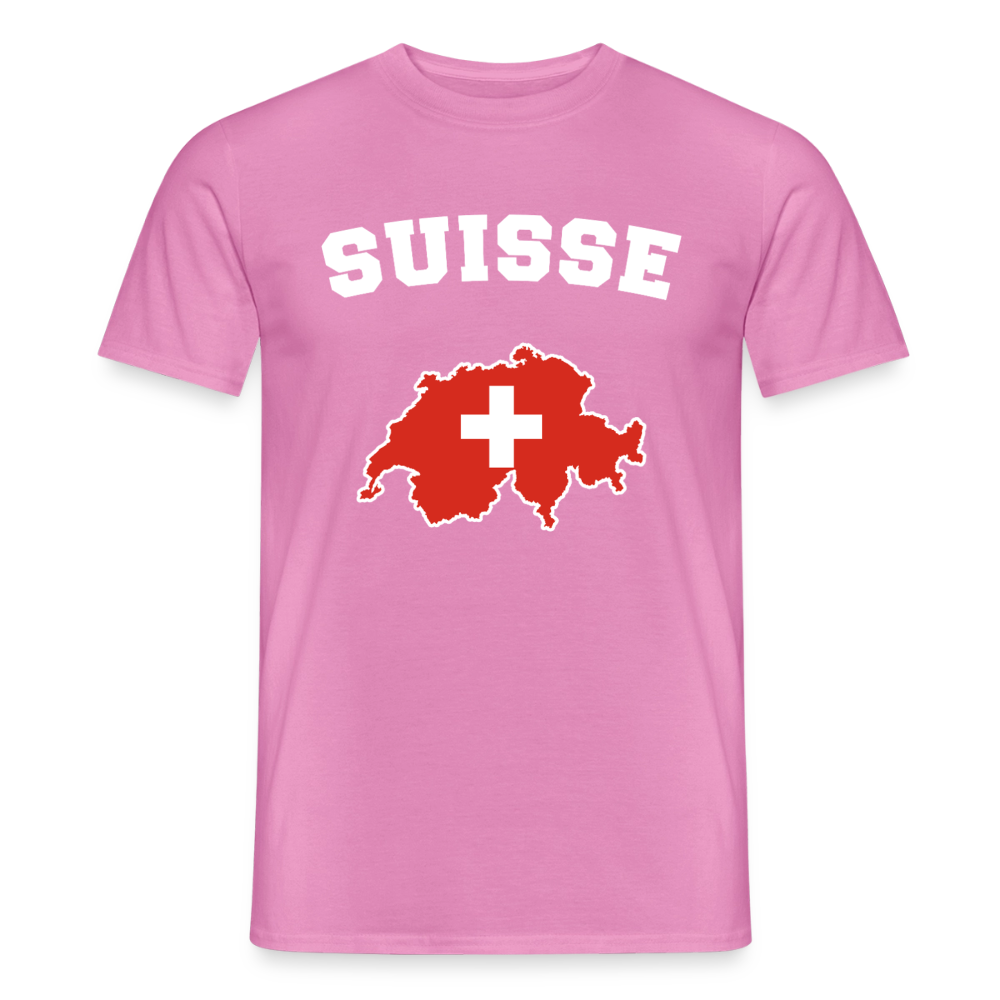 T-shirt Homme - Suisse - rose