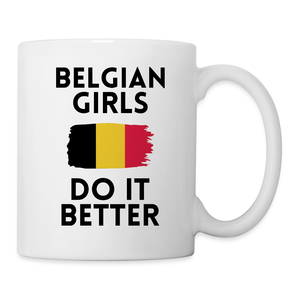 Mug blanc - Belgian Girls Do It Better - blanc