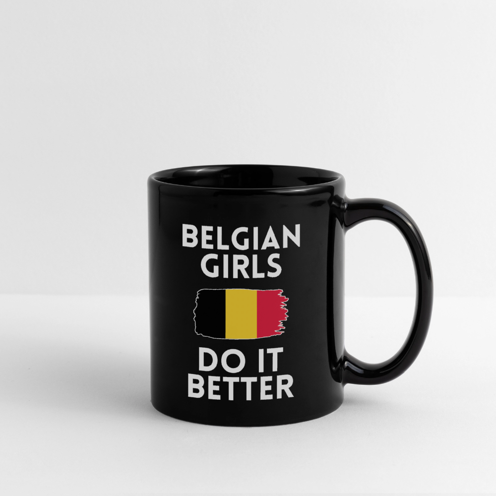 Mug uni - Belgian Girls Do It Better - noir