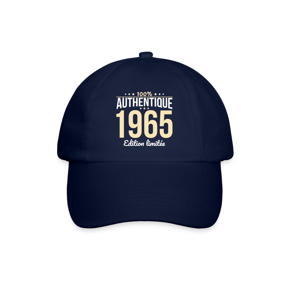 Casquette classique - Anniversaire 60 Ans - 100% Authentique 1965 - bleu/bleu