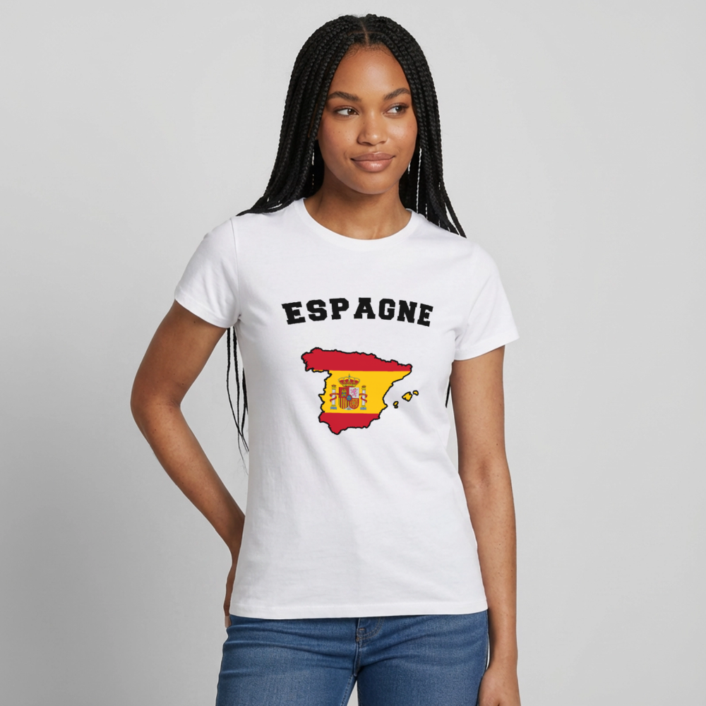T-shirt Femme coloris clair - Espagne - blanc