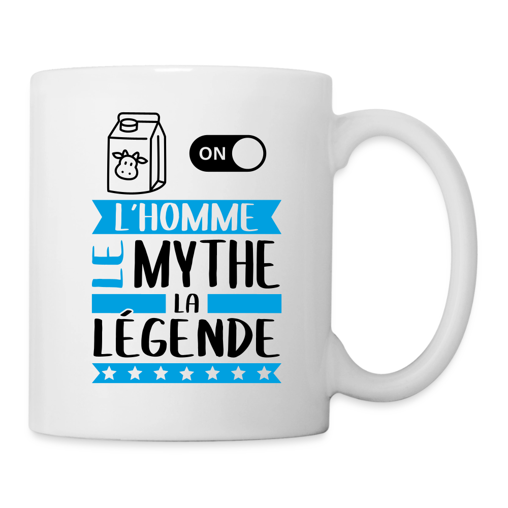 Mug blanc Léon rébus – L’homme, le mythe, la légende - blanc