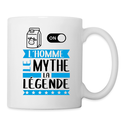 Mug blanc Léon rébus – L’homme, le mythe, la légende - blanc