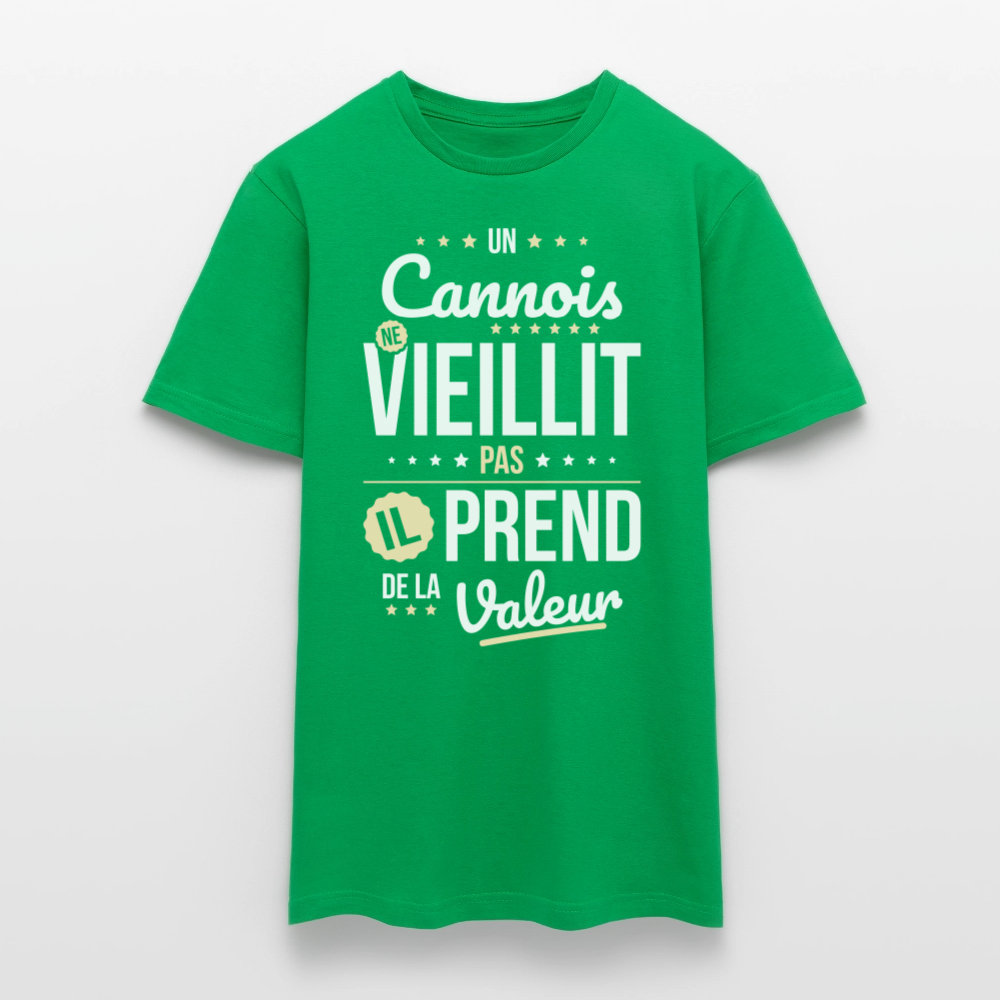 T-shirt Homme - Un Cannois ne vieillit pas - vert