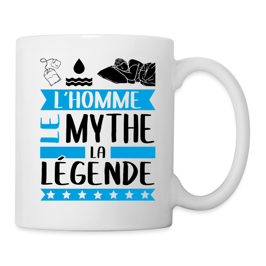Mug blanc Théodore rébus – L’homme, le mythe, la légende - blanc