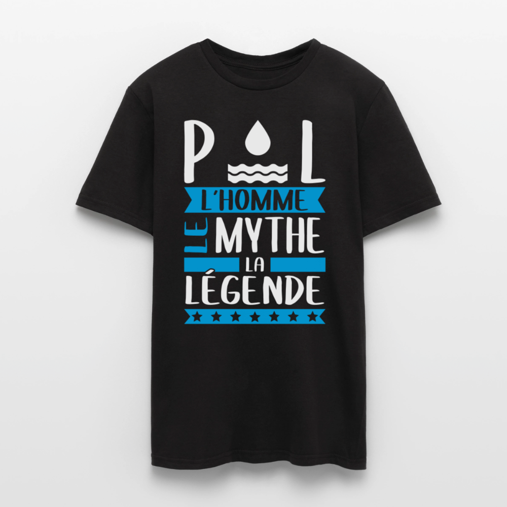 T-shirt homme Paul rébus – L’homme, le mythe, la légende - noir