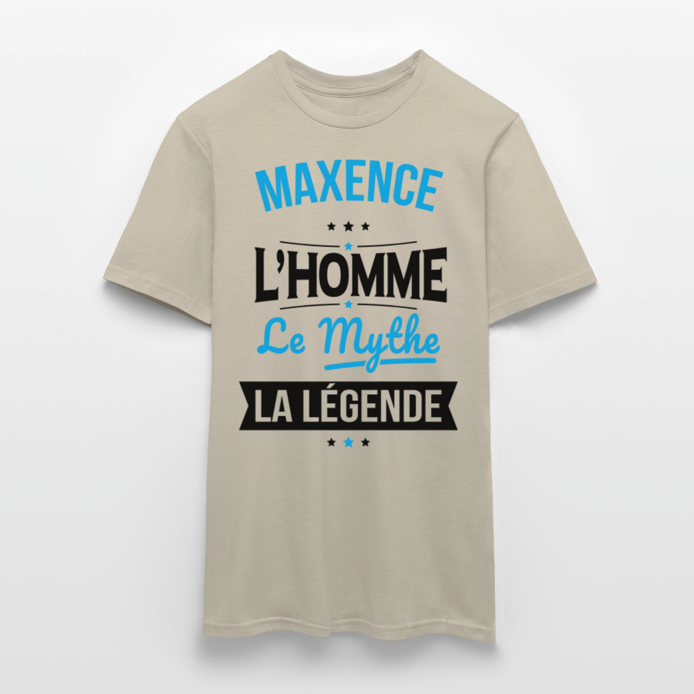 T-shirt Homme - Maxence - l'Homme - le Mythe - la Légende - beige sable