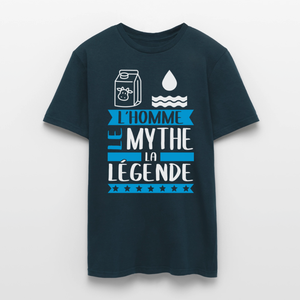 T-shirt homme Léo rébus – L’homme, le mythe, la légende - marine