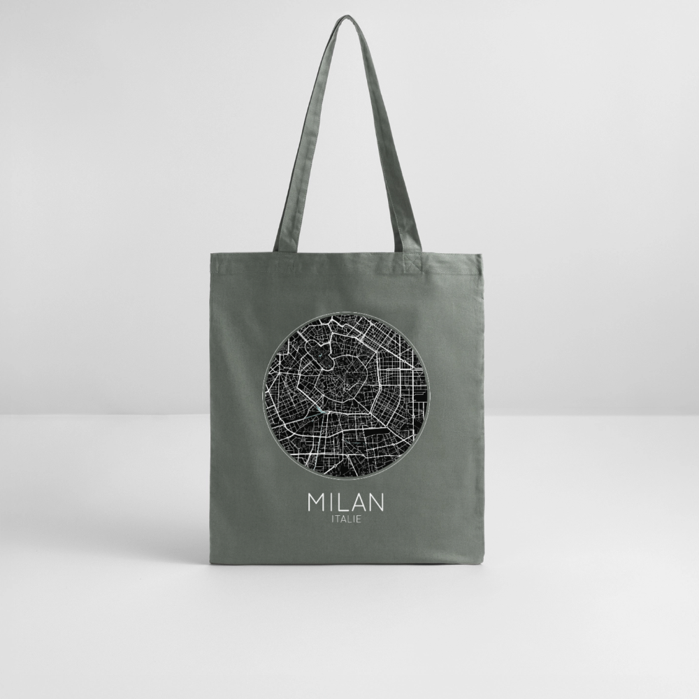 Tote Bag Milan Bio – Plan de Milan - charbon