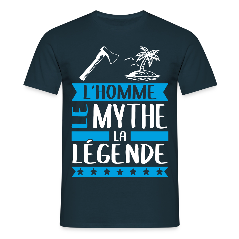 T-shirt homme Achille rébus – L’homme, le mythe, la légende - marine