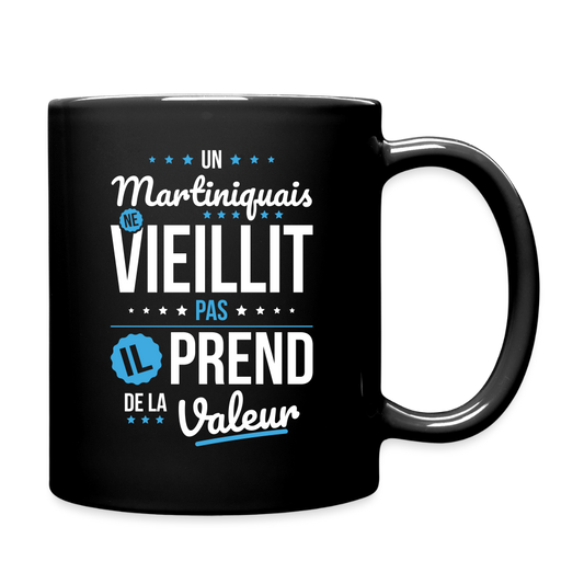 Mug uni - Un Martiniquais ne vieillit pas - noir
